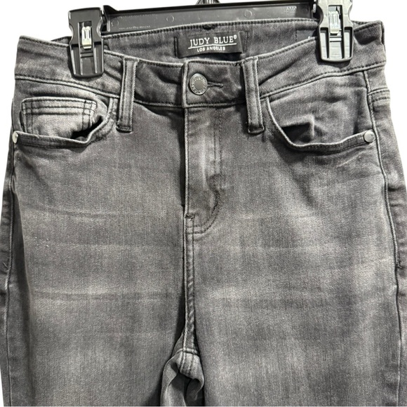 Women's Judy Blue Super Flare Black Jeans 0/24 - Picture 5 of 7